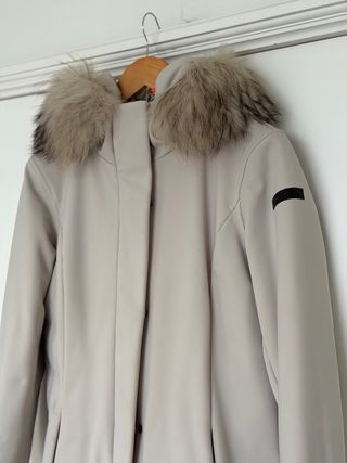 Parka RRD beige capucha pelo Talla 46