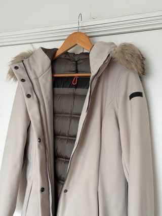 Parka RRD beige capucha pelo Talla 46