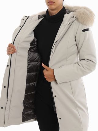 Parka RRD beige capucha pelo Talla 46