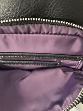 Mochila Desigual Mini Negra Bordada