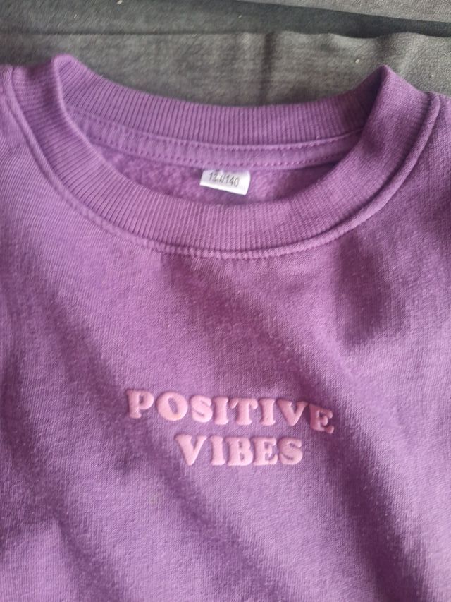 Sudadera morada Positive Vibes