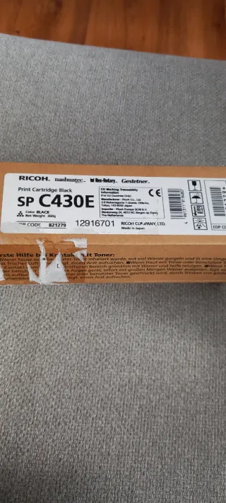 Tóner Ricoh SP C430E Negro