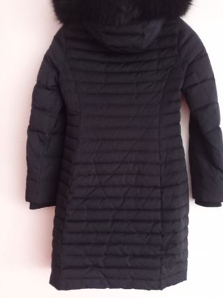 Abrigo plumífero Zara azul marino con capucha