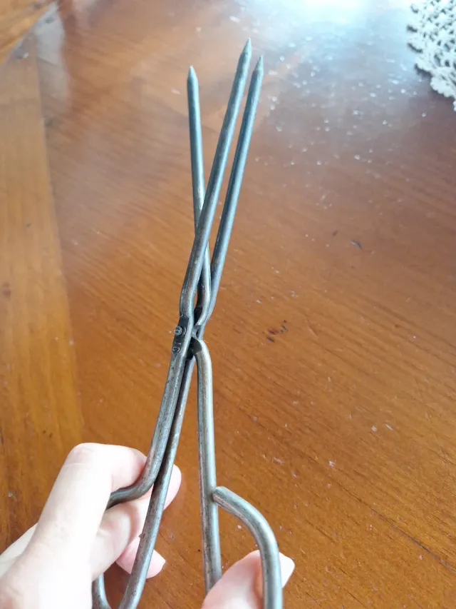 Pinzas antiguas para rizar pelo - Años 40