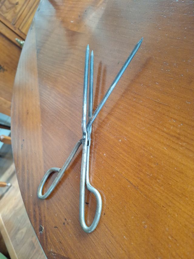 Pinzas antiguas para rizar pelo - Años 40