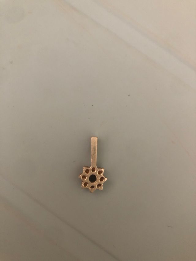 Colgante Plata con Circonita Negra y blancas