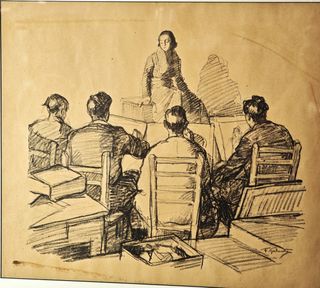 Disegno a matita - Firmato Francesco Galante '70