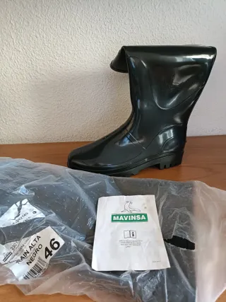 Bota Agua Mavinsa Alta Negra Talla 46