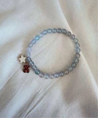 Pulsera Tous piedras azules y oso