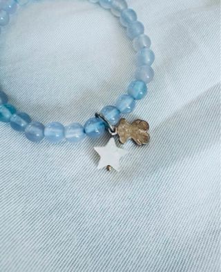 Pulsera Tous piedras azules y oso