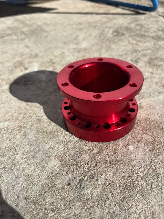 Espaciador Volante Rojo Aluminio 5cm