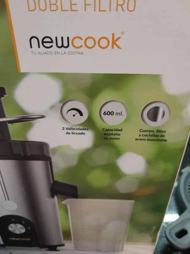 Frullatore elettrico a doppio filtro Newcook