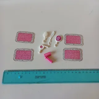 Set accessori bambola vintage phon spazzole Barbie