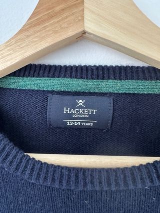Jersey Hackett Azul Marino con Número 1 Verde