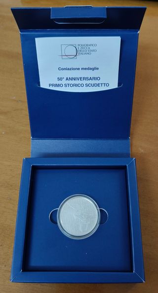 Medaglia 50° Anniversario 1° Scudetto Lazio