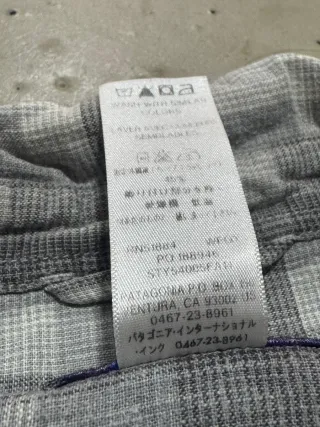 Patagonia Camicia a Quadri Uomo Taglia L
