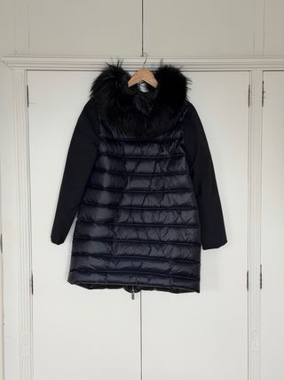 Parka RRD azul marino capucha pelo talla 40