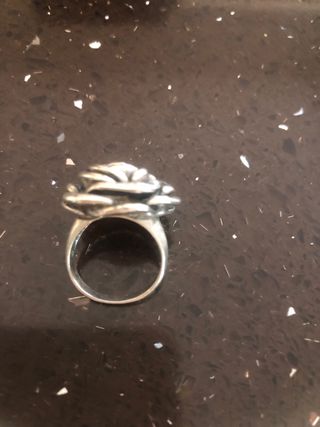 Anillo Plata Diseño Rosa número 7