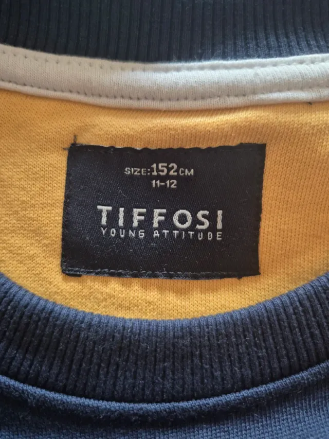 Sudadera niño azul marino y amarilla