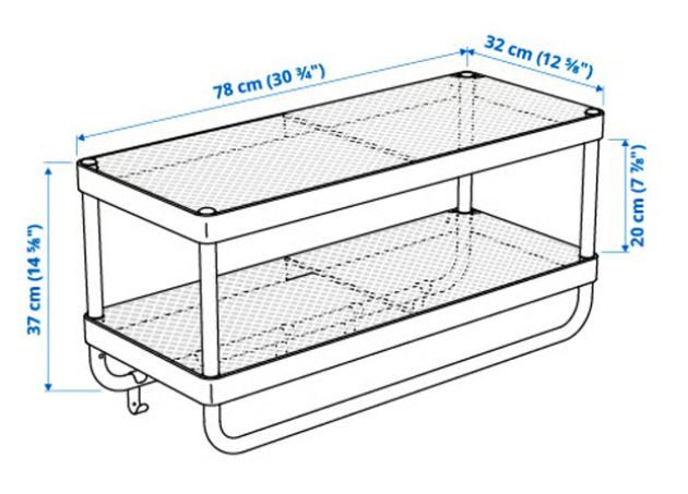 Perchero IKEA Mackapar Blanco 78cm