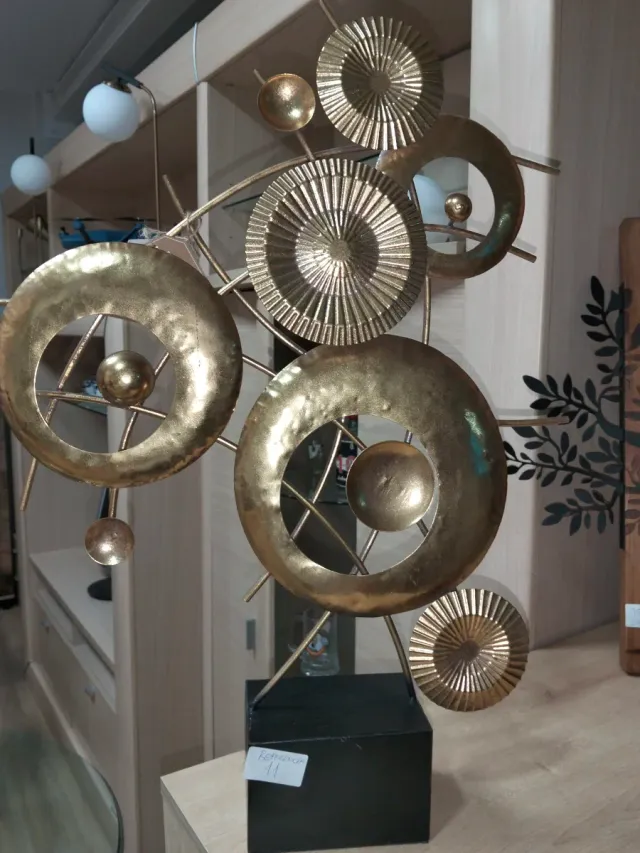 Decoración árbol madera y metal