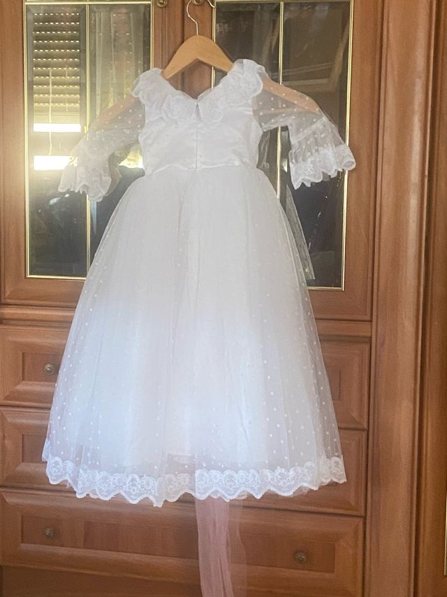 Vestido de niña para fiesta blanco