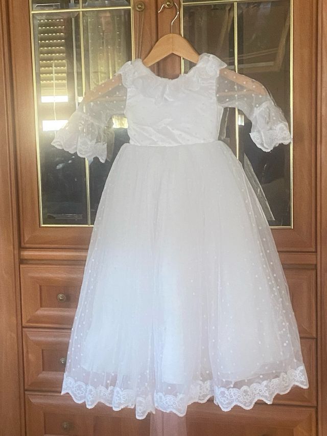 Vestido de niña para fiesta blanco