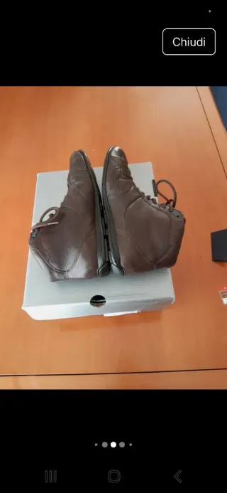 Scarpe Prada uomo stringate marroni 41