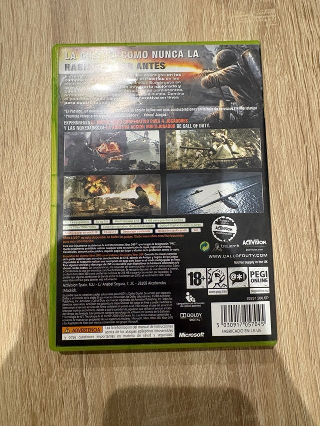 Call of Duty World at War Xbox 360