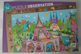 Puzzle Djeco Observación Princesas 54 piezas
