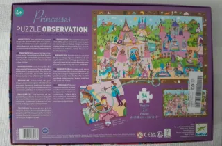 Puzzle Djeco Observación Princesas 54 piezas