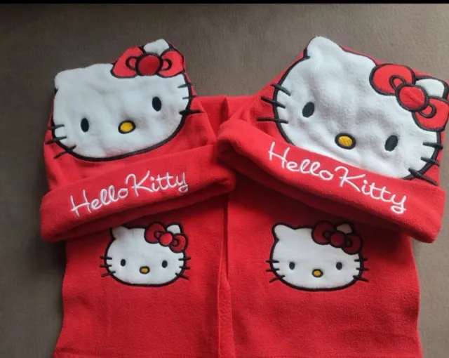 Bufandas y Gorros  Hello Kitty Rojo
