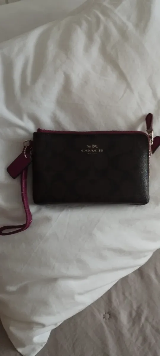 Borsa Coach marrone e viola