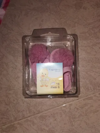 Sandali neonata rosa con fiore