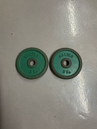 2 Discos Pesas Salter 3 Kg