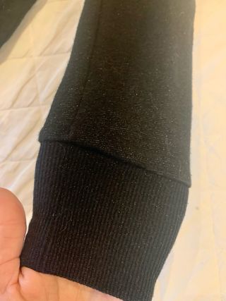 Felpa Baci & Abbracci Lurex Nera TG L