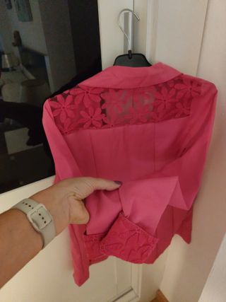 Chaqueta de fiesta rosa talla S