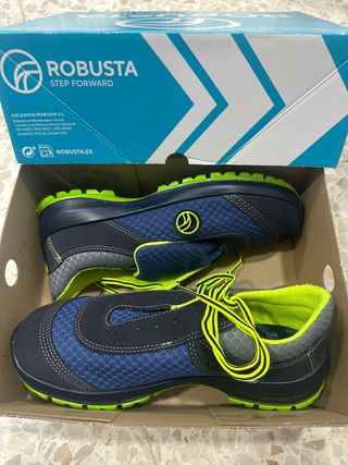 Zapatos de seguridad Robusta azules y verdes