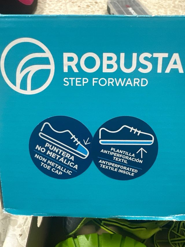 Zapatos de seguridad Robusta azules y verdes