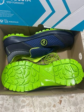 Zapatos de seguridad Robusta azules y verdes
