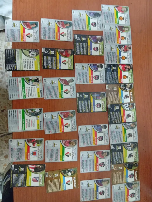 Colección cromos El juego de la liga Bollycao.