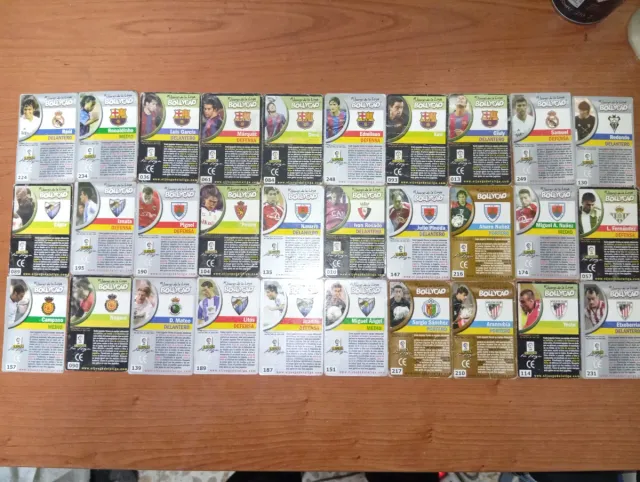 Colección cromos El juego de la liga Bollycao.