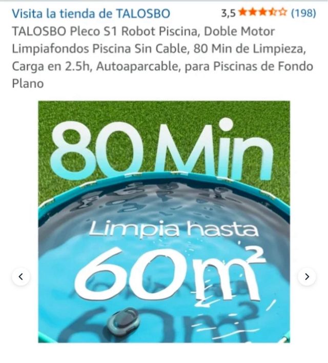 Robot Limpiafondos Talosbo Pleco S1