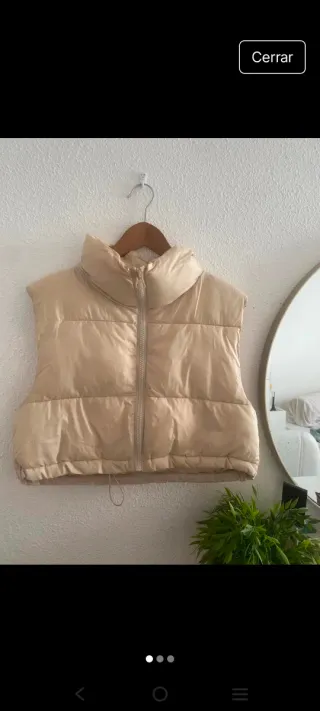 Chaleco Bershka Beige