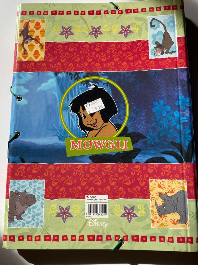 Carpeta clasificadora EL LIBRO DE LA SELVA DISNEY.