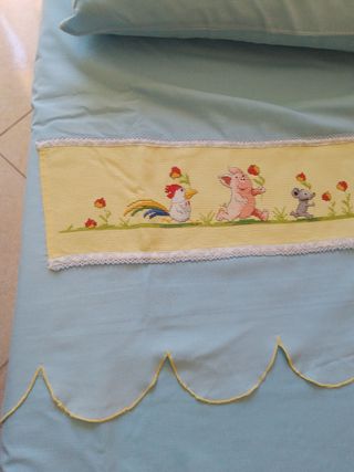 Lenzuolo singolo con disegno animali