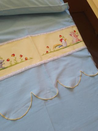 Lenzuolo singolo con disegno animali