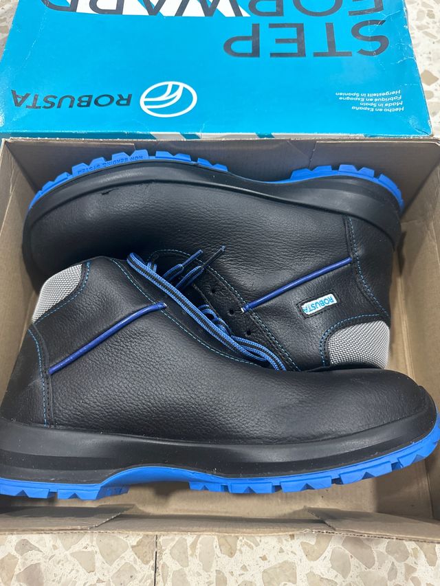 Botas de seguridad Robusta negras y azules
