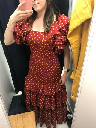 Vestido Sevillana Polka Rojo