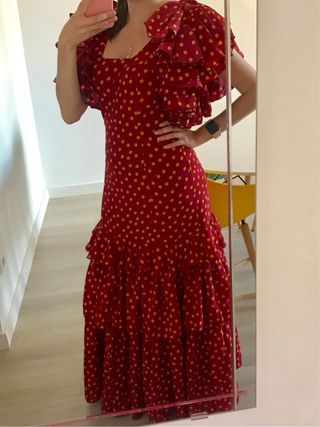 Vestido Sevillana Polka Rojo